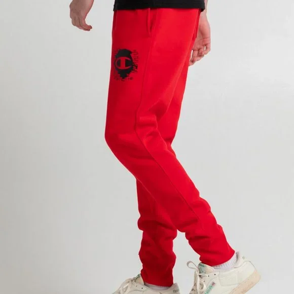 red joggers champion